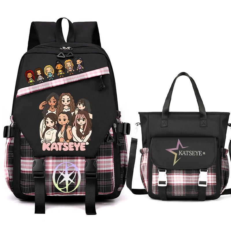 Vintage Girl Group Backpack | Multifunctional Women's Rucksack