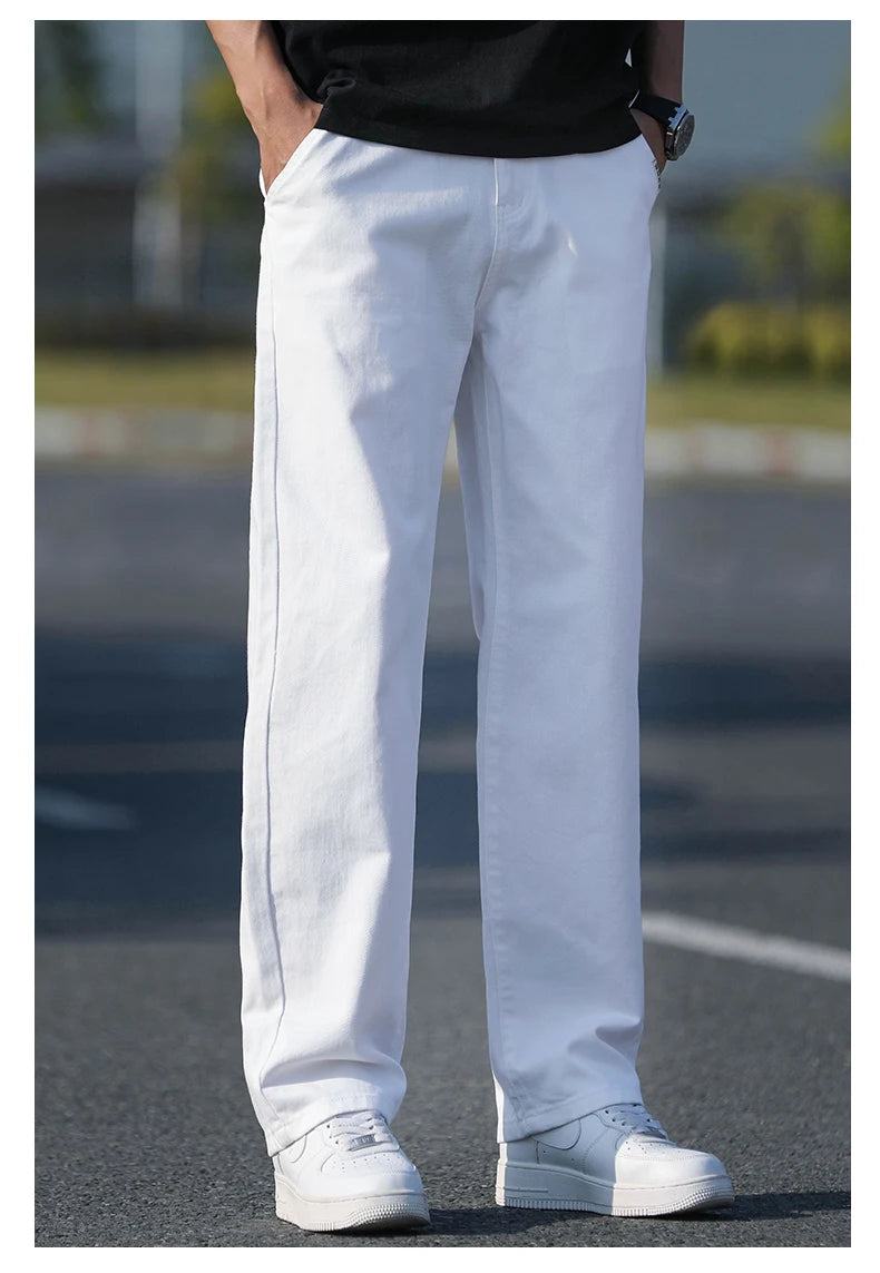 Men's Casual Loose Jeans | Lightweight Breathable Denim Pants