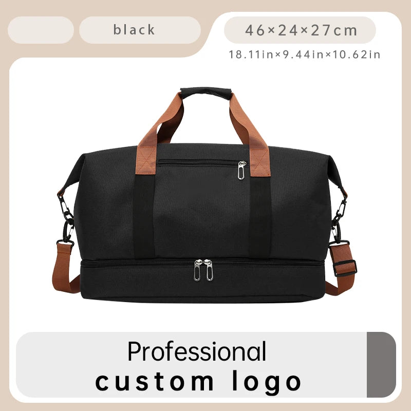 Custom Logo Unisex Gym Duffle Bags | Large Capacity Travel Tote