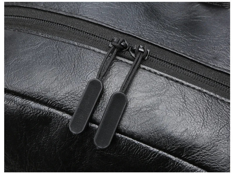 Men's Executive PU Leather Backpack | Stylish Office & Travel Bag