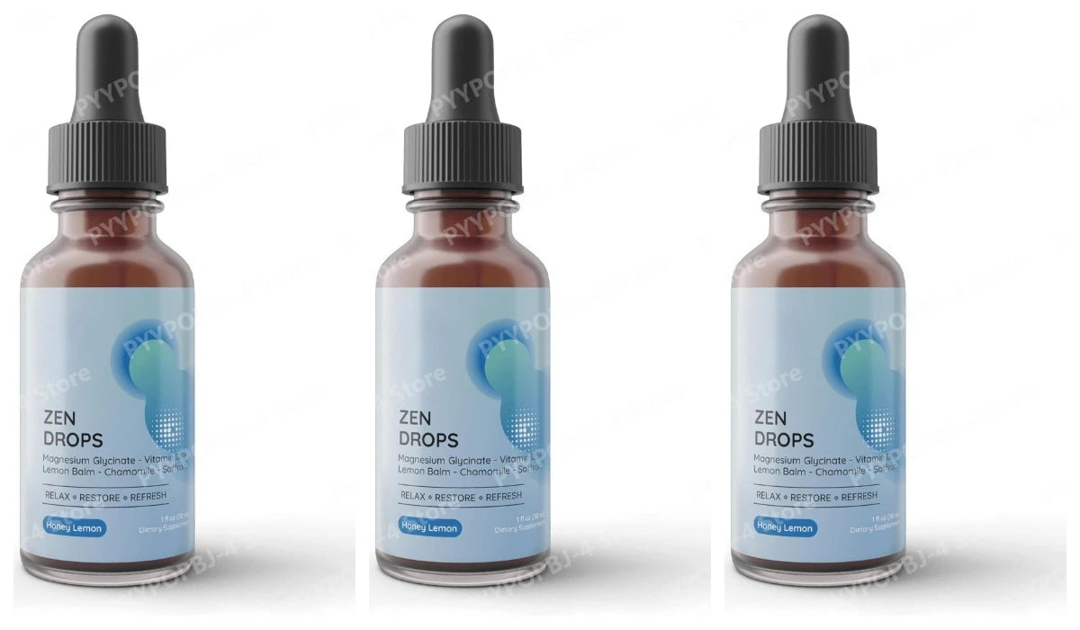Calm Routine Magnesium Glycinate Liquid Drops with Vitamin D3