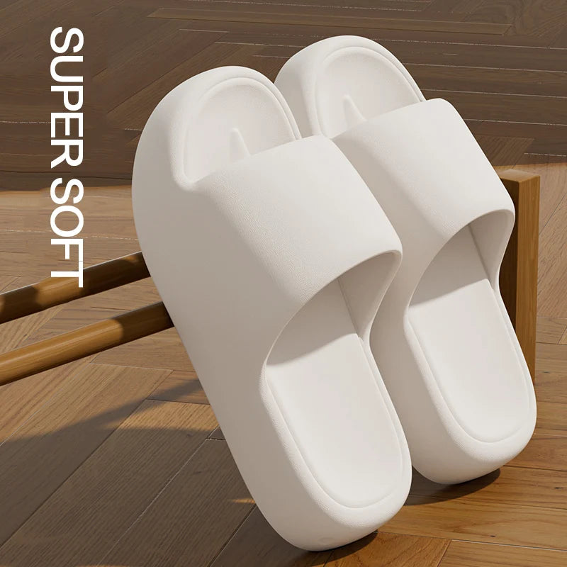 Unisex Non-Slip Pillow Slides | Soft Sole Summer Slippers