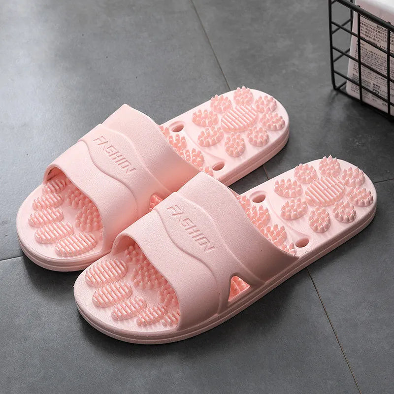 Women & Men Massage Slippers | Soft Non-Slip Indoor Slides