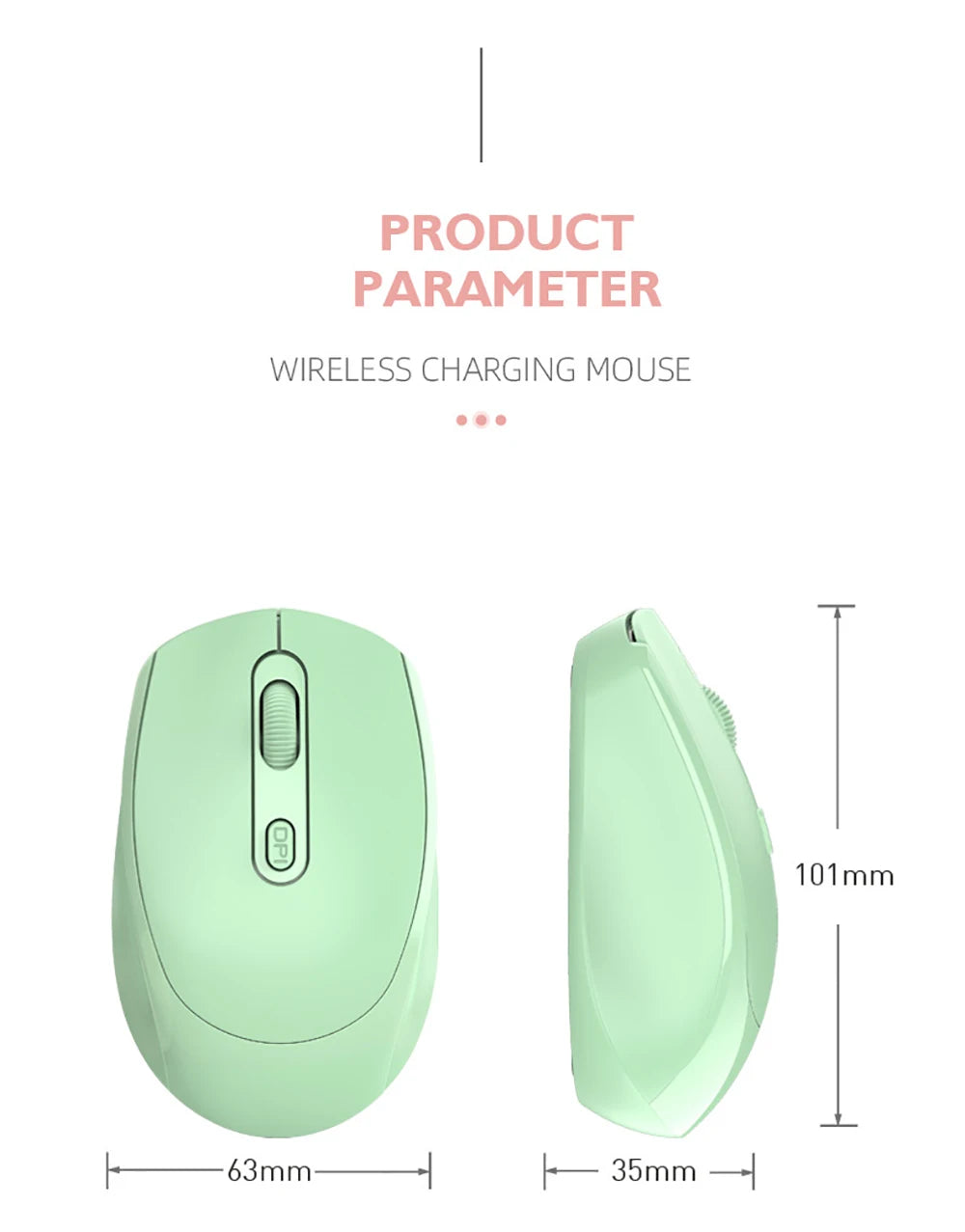 Ergonomic Wireless Silent Mouse | Rechargeable & Dual Mode