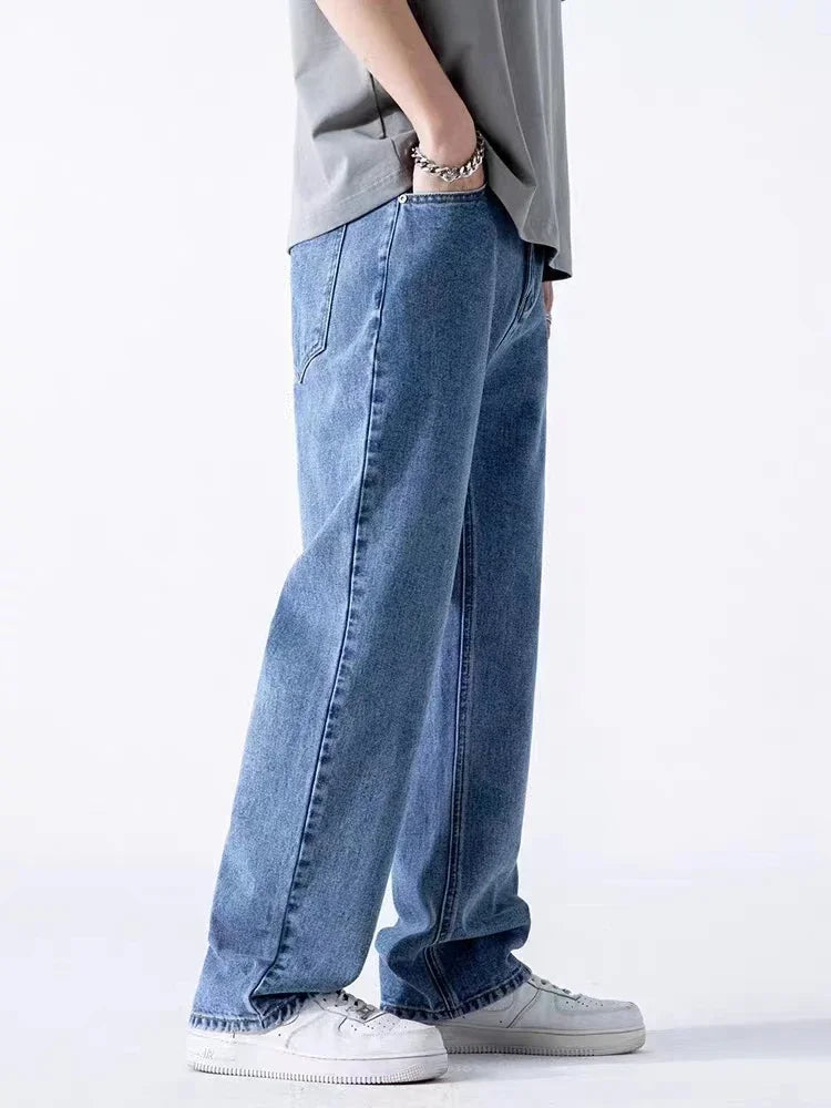 Men's Casual Wide Baggy Denim Jeans | Spring Summer Streetwear Pants