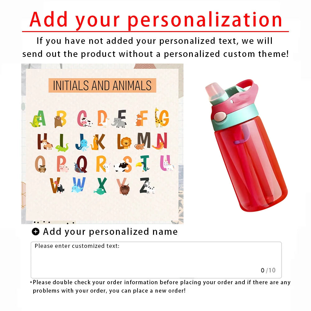 Customizable Children's Water Bottles | Perfect for School & Gifts