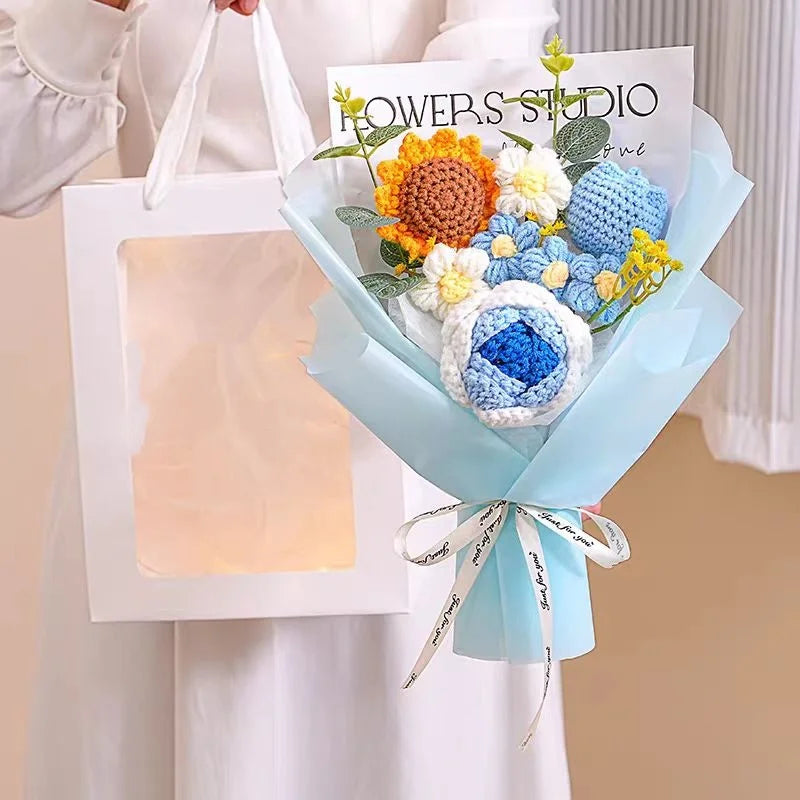 Handmade Crochet Tulip Bouquet | Elegant Gift for Any Occasion