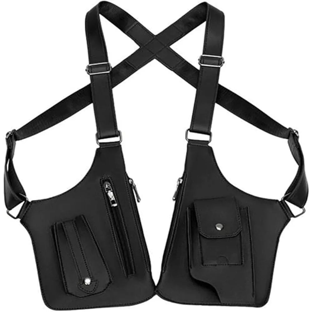 Bolso de hombro táctico antirrobo para hombre | Equipo para exteriores con múltiples bolsillos