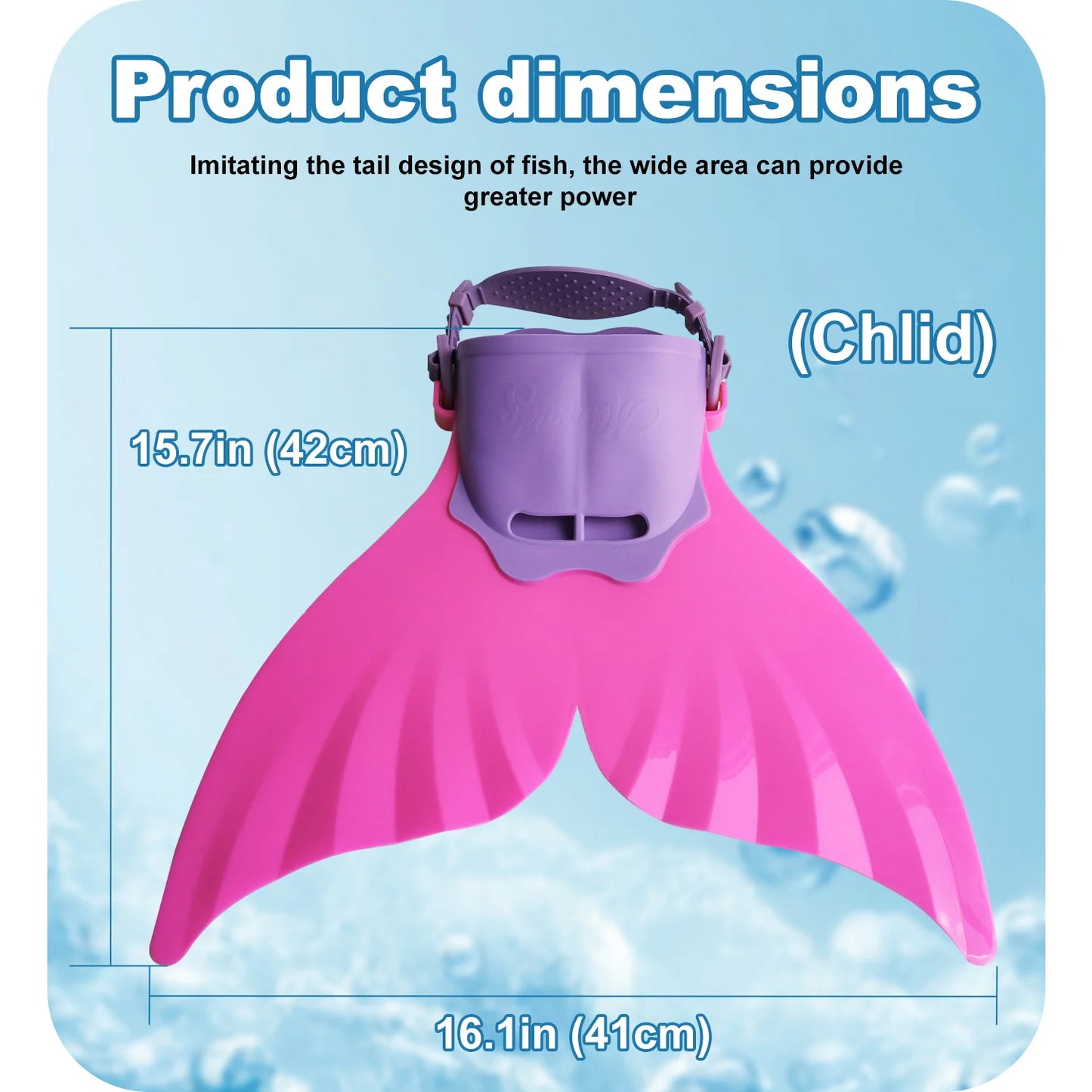 Adjustable Mermaid Silicone Fins for Swimming & Beach Fun