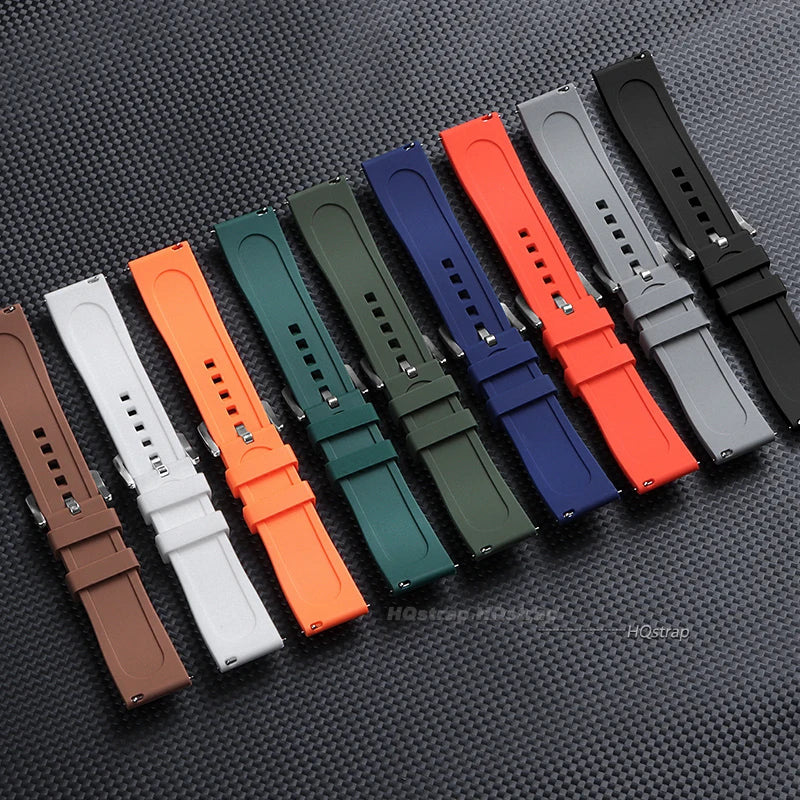 Quick Release Silicone Rubber Watch Strap | Soft Sports Watchband