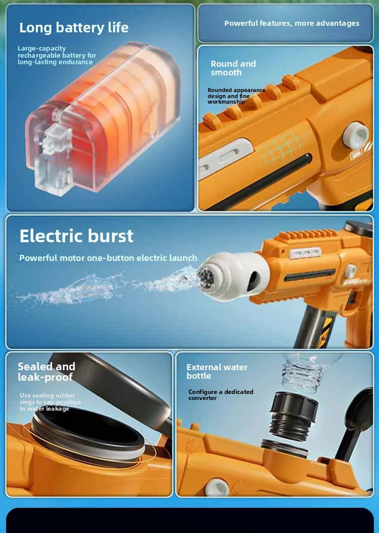 Children's Electric Automatic Water Gun Toy | Fun Water Battles