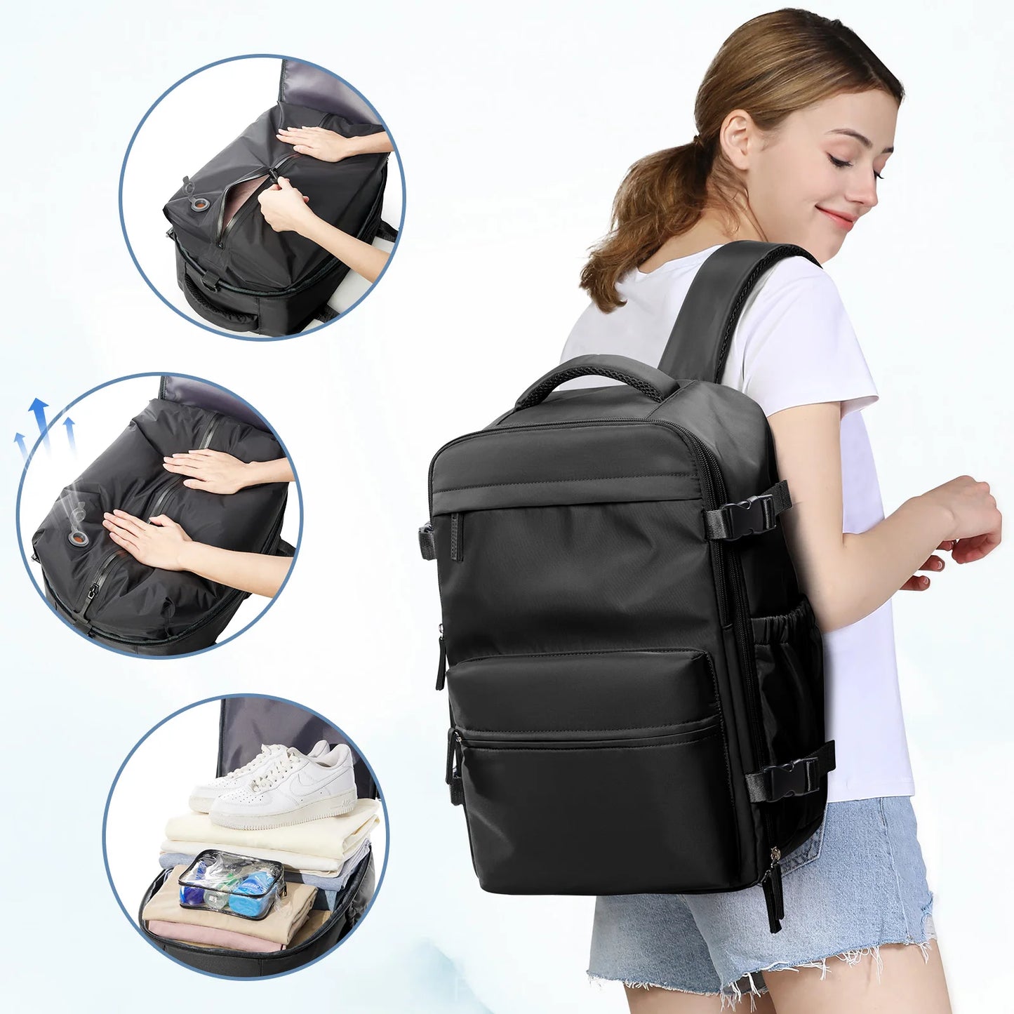 Large Capacity Backpack | Versatile Expandable School Bag