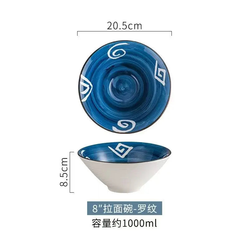 Japanese-style Ceramic Douli Bowl | Elegant Soup & Ramen Dish