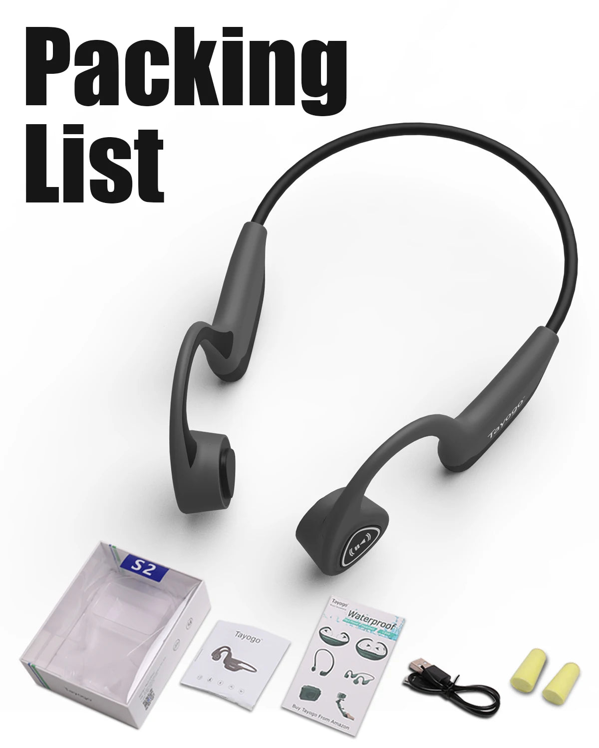 Wireless Bluetooth Bone Conduction Headphones | Open Ear Earbuds