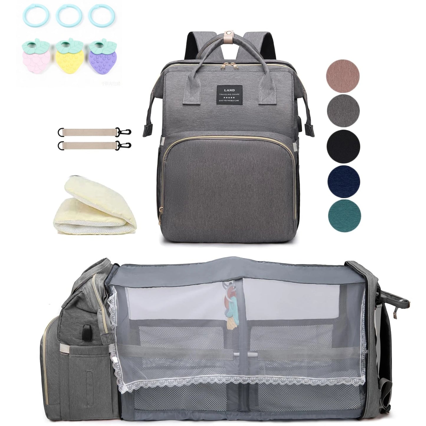 Lightweight Portable Folding Crib Backpack | Perfect Mommy Bag
