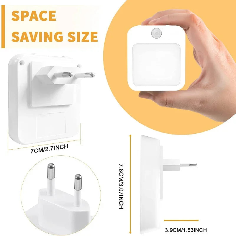 Motion Sensor LED Night Light | Wireless Bedside Lamp for Kids