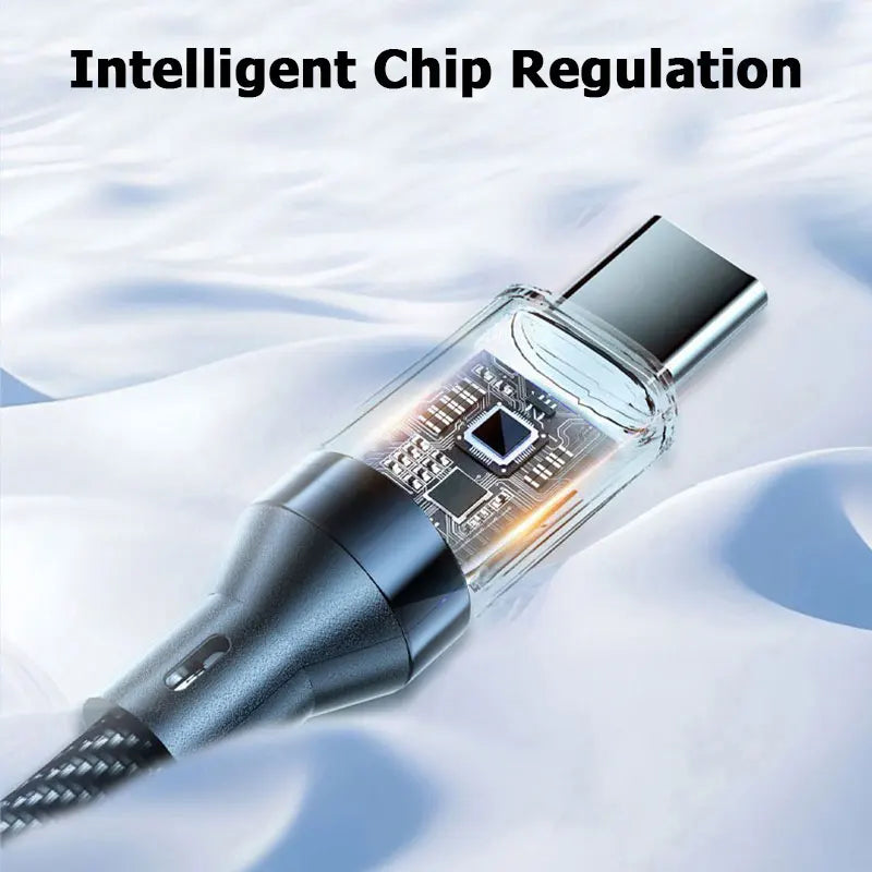 High-Speed 100W Type C to Type C Data Transfer & Charge Cable