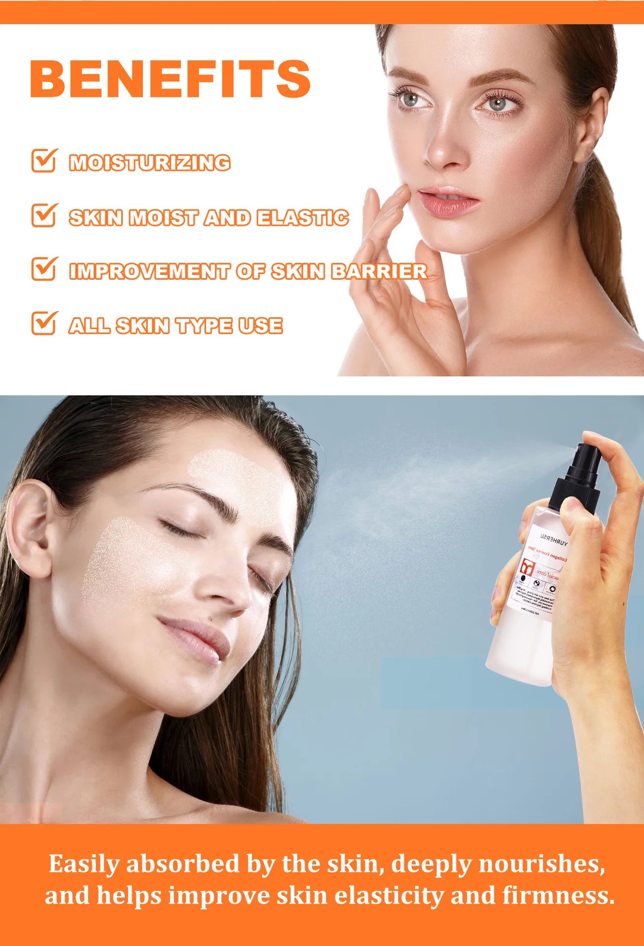 Moisturizing Collagen Facial Mask | Water Soluble Skin Care