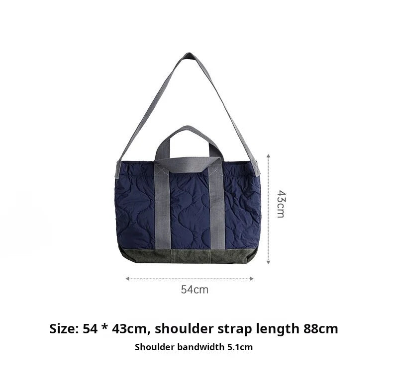 Men's Vintage Military Style Tote Bag | Large Capacity Shoulder Bag
