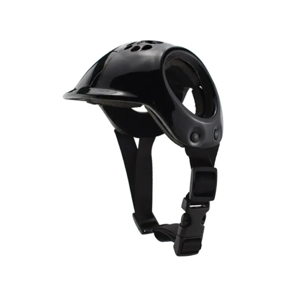Adjustable Plastic Pet Dog Helmet | Safety Headgear for Pets
