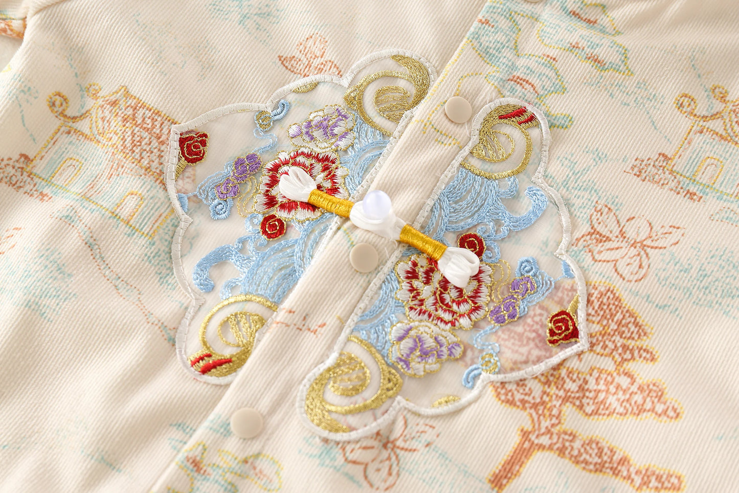 Unisex Baby Jumpsuits | Adorable Floral Embroidery Spring Outfits