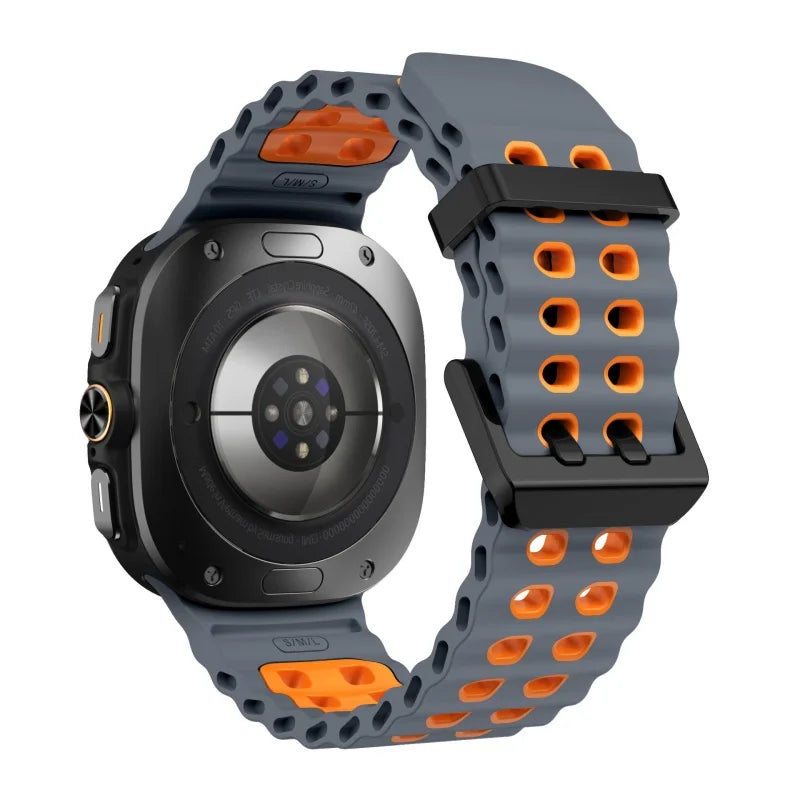 Silicone Sports Strap for Galaxy Watch | Breathable Marine Band