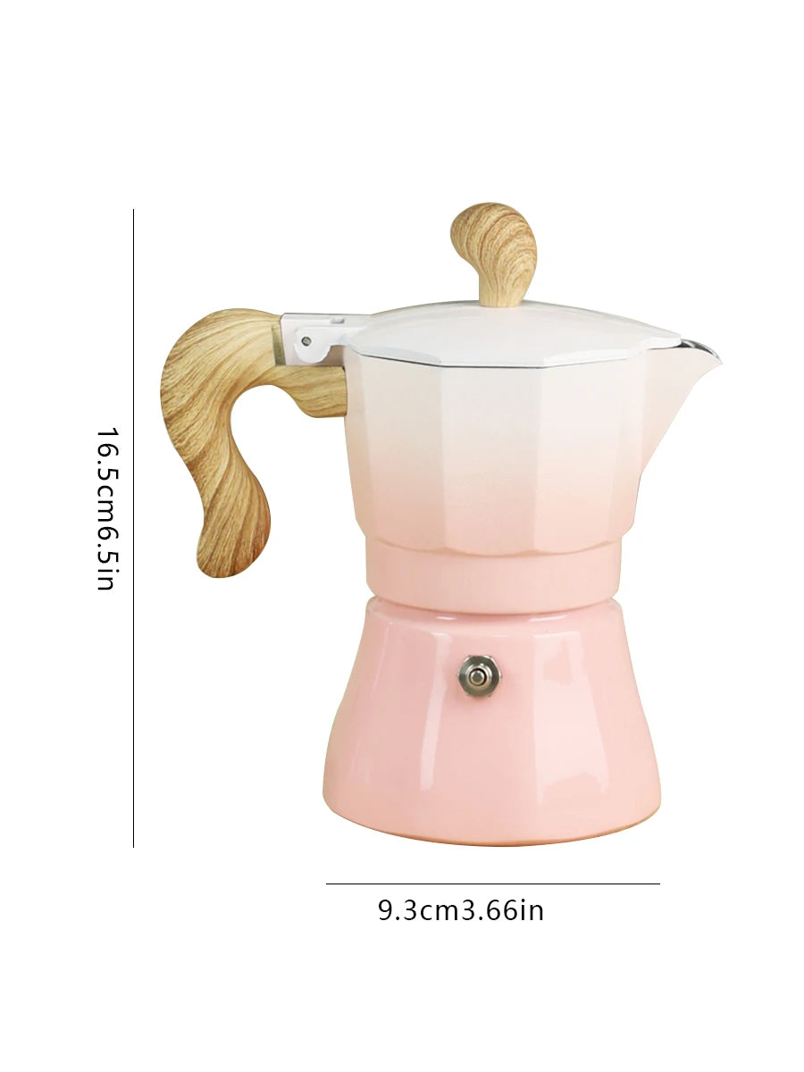 3-Cup Gradient Color Mocha Pot | Perfect for Home & Outdoors