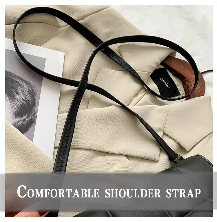 Bolso de hombro elegante de cuero sintético para mujer | Bolso de mano cruzado chic