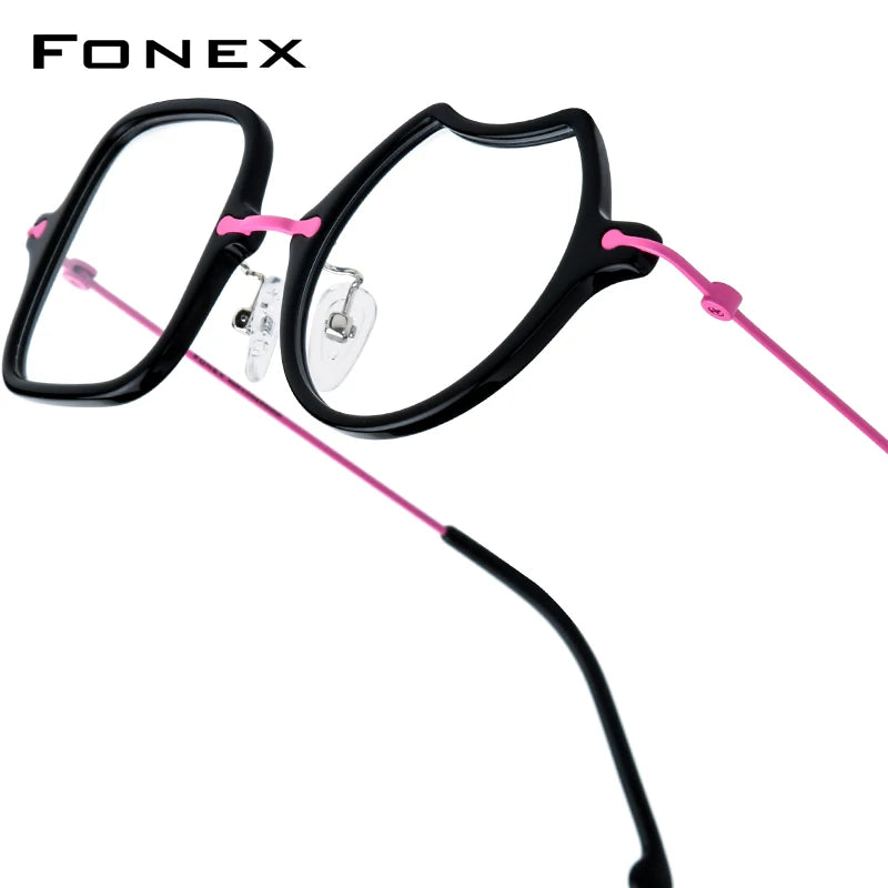 Monturas de gafas unisex cuadradas retro de titanio | Elegantes y duraderas