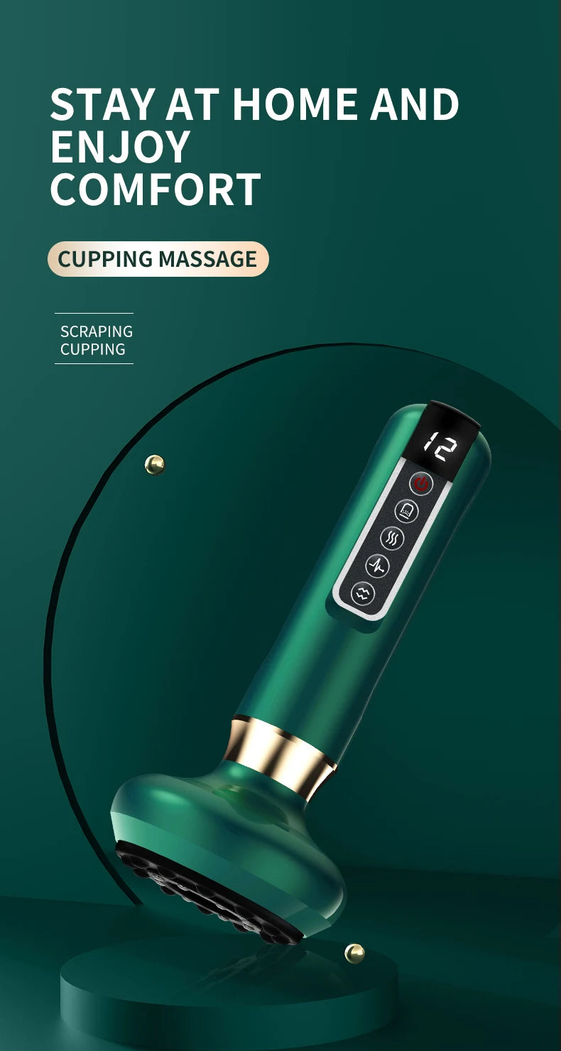 Tricolor Electric Gua Sha Massager | Slimming Infrared Therapy