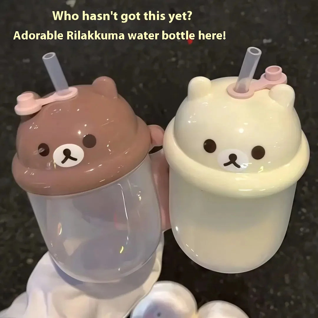 Cute Mini Plastic Straw Cup | Large Capacity Water Cup for Students