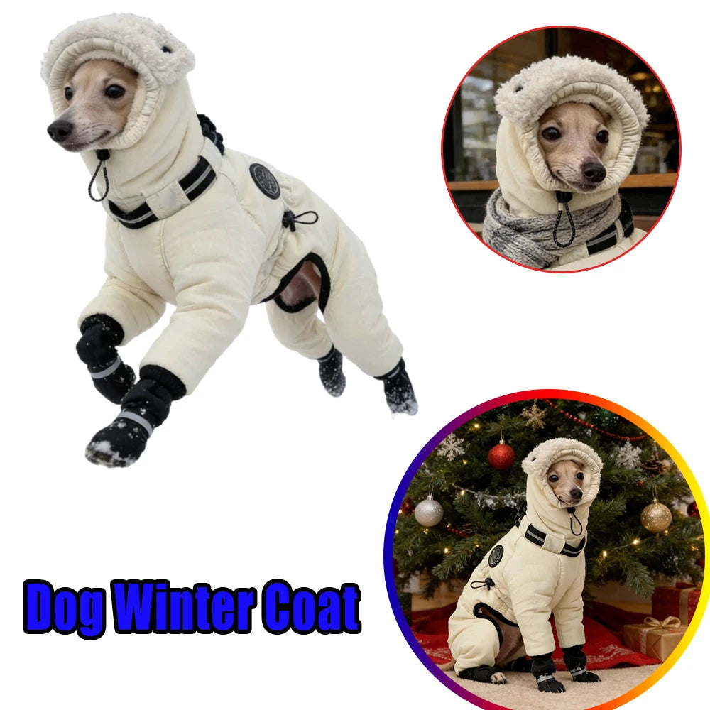 Large Breed Dog Winter Coat | Stylish & Warm Cotton Jacket