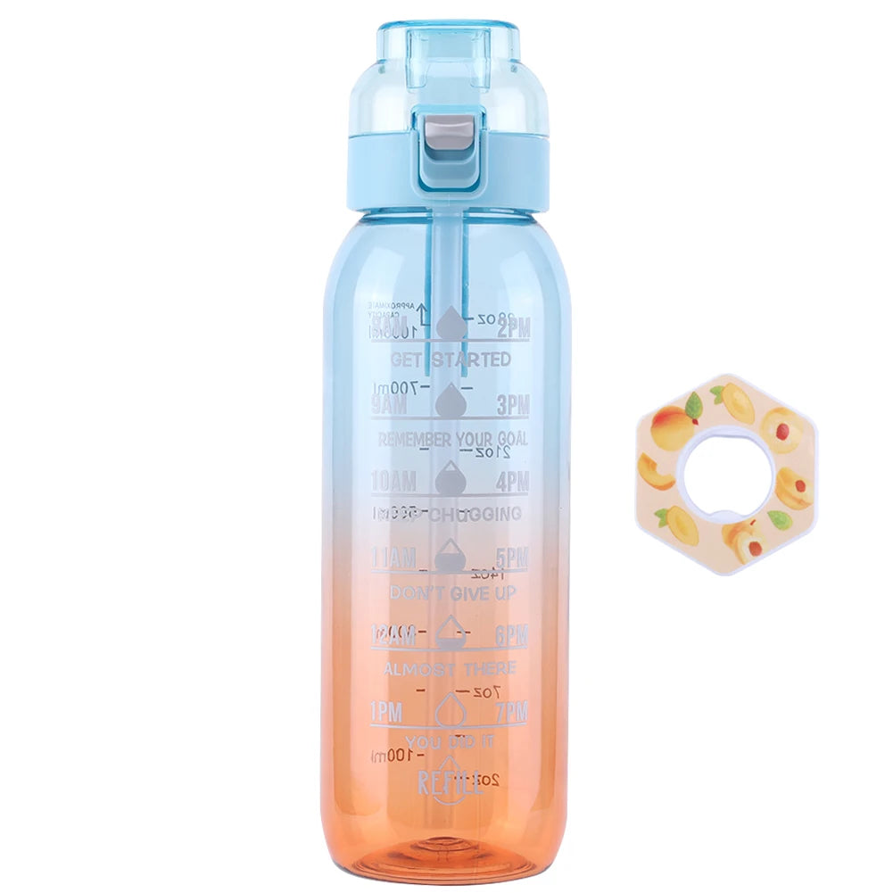 1000ml Air Flavored Water Bottle Scent Up Water Cup Sports Water Bottle For Outdoor Fitness Fashion Water Cup With Flavor Pods