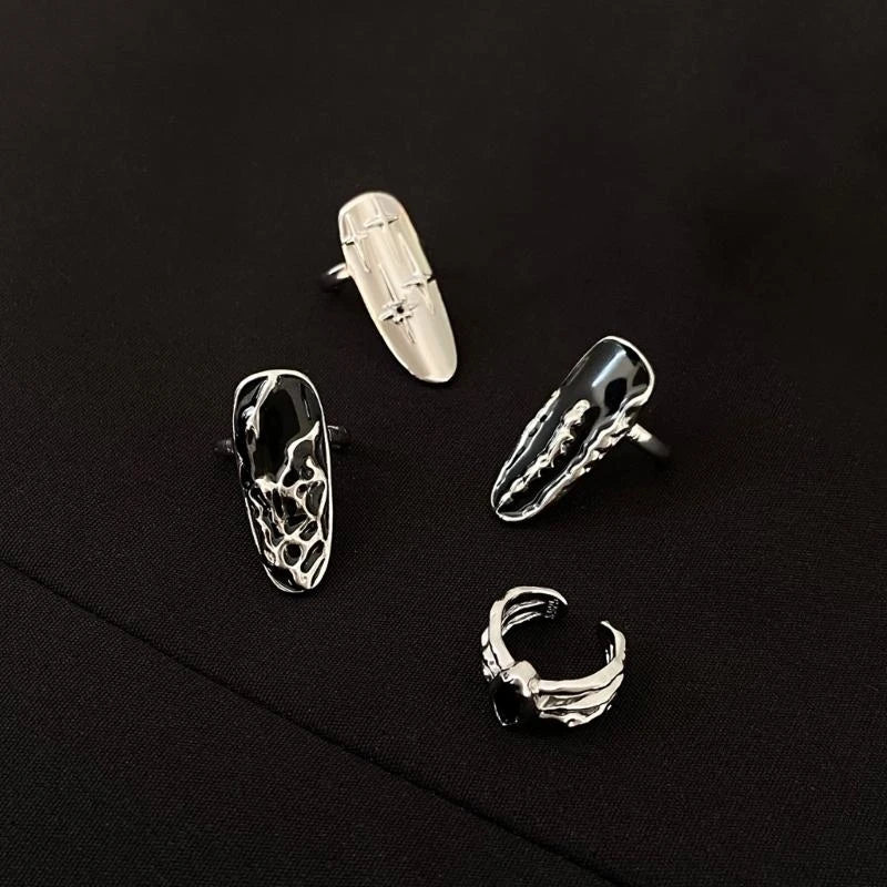 Unique Irregular Opening Finger Ring | Stylish Fingertip Jewelry