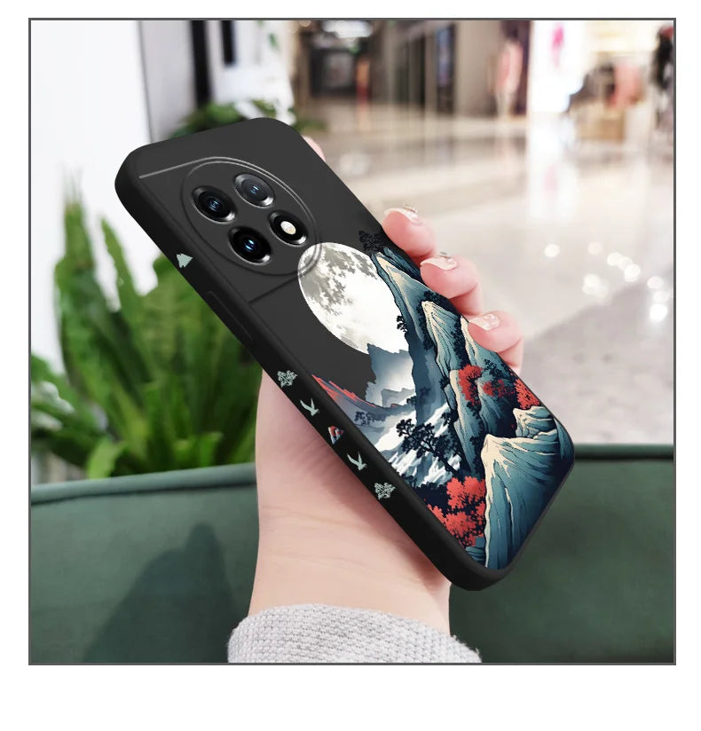 Smoke Mountain Phone Case For Oneplus 13 13R 12 12R 11 11R 10 10R 10T 9R 9RT 9 8T 8 7 7T Pro 5G Liquid Silicone Cover