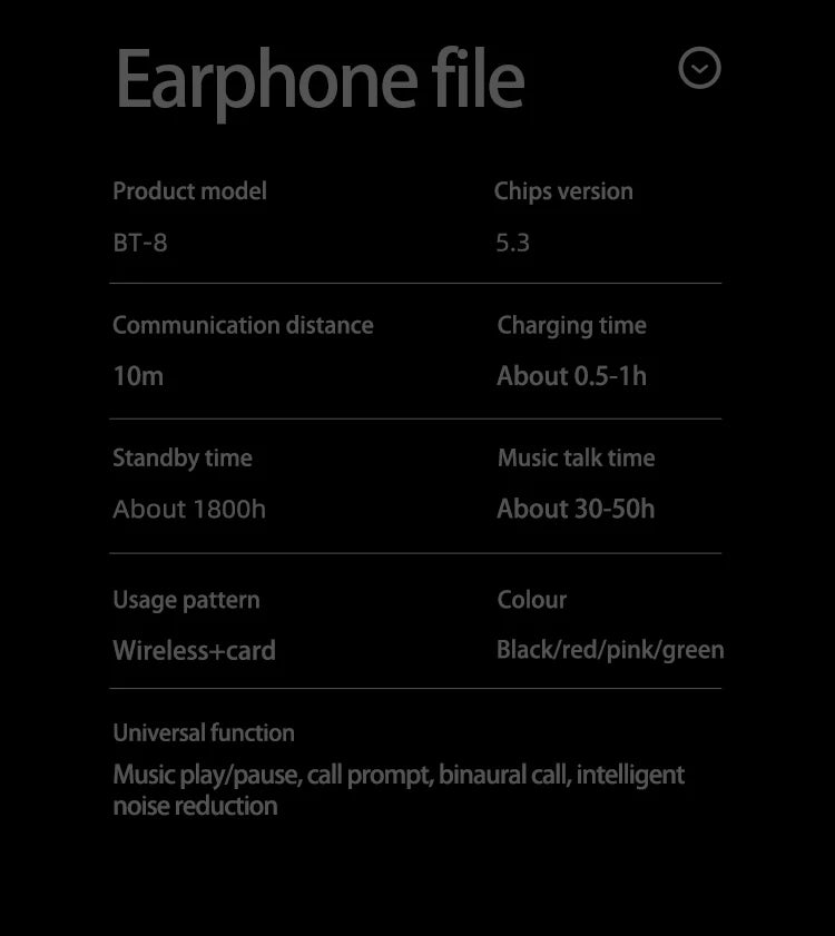 Wireless Bluetooth Earphones | Outdoor Sports Headset V5.3