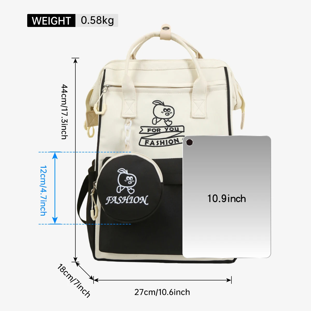 Large-Capacity College Backpack | Stylish & Functional Design