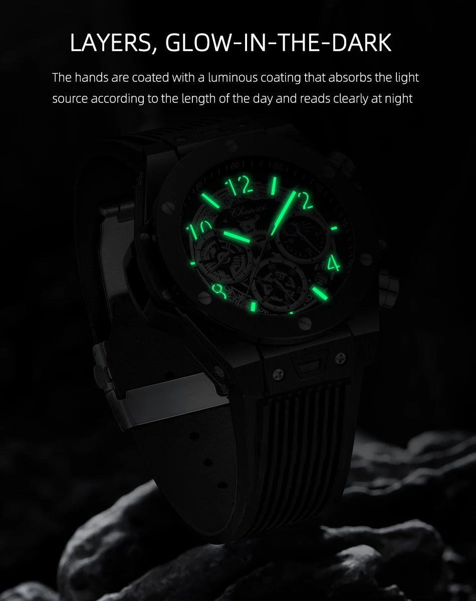 Multifunctional Waterproof Military Sports Watch for Men