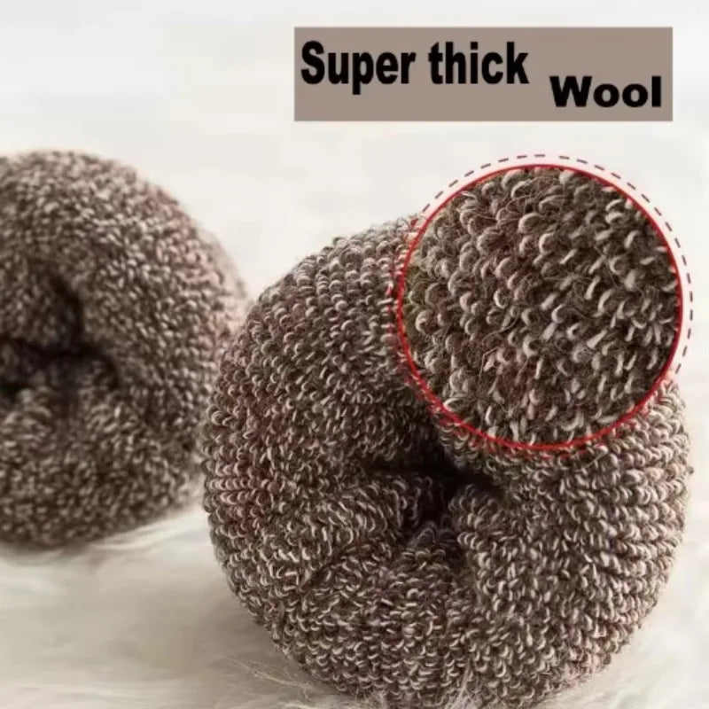 5 Pairs Warm Wool Socks for Men | Thick Winter Comfort Essentials