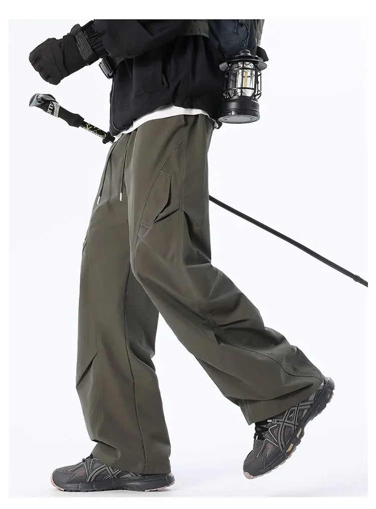Men's Multi-Pocket Cargo Overalls | Stylish Baggy Trousers for Summer
