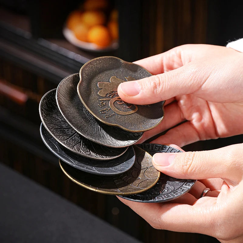 Zen Antique Coasters | Elegant Heat Insulation Tea Accessories