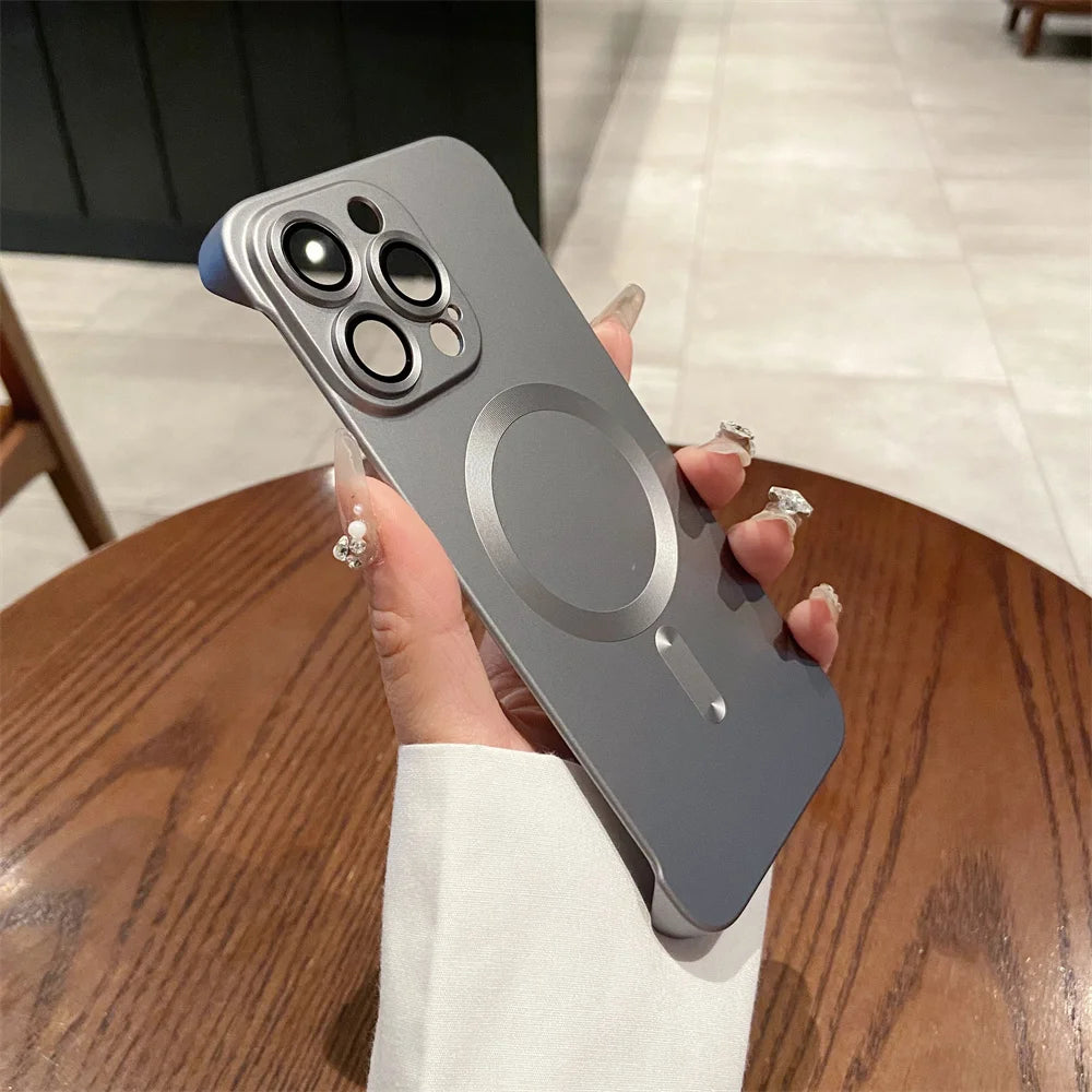 Magnetic Wireless Charging Case for iPhone | Ultra-Thin Matte Cover