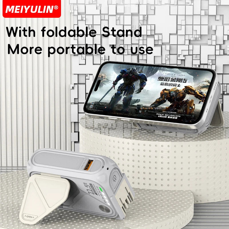 20000mAh Magnetic Wireless Power Bank with Fast Charging Stand