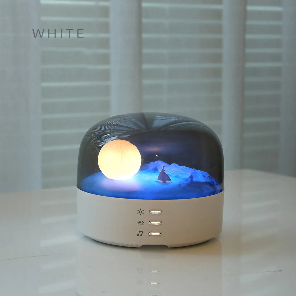 Mini Portable Bluetooth Speaker with Dimming Ambient Light