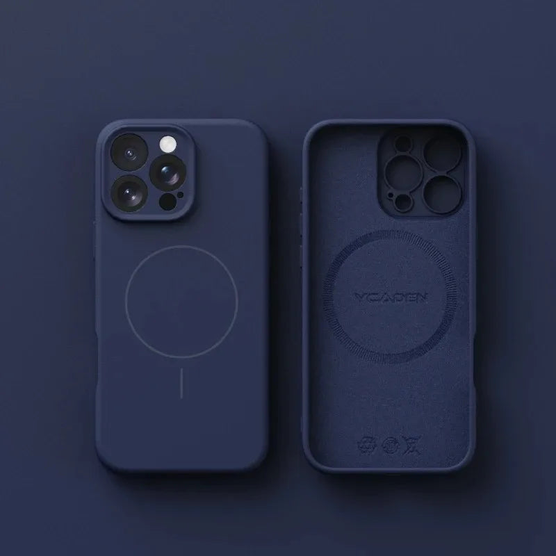 Magnetic Luxury Wireless Charger Case for iPhone | Soft Silicone