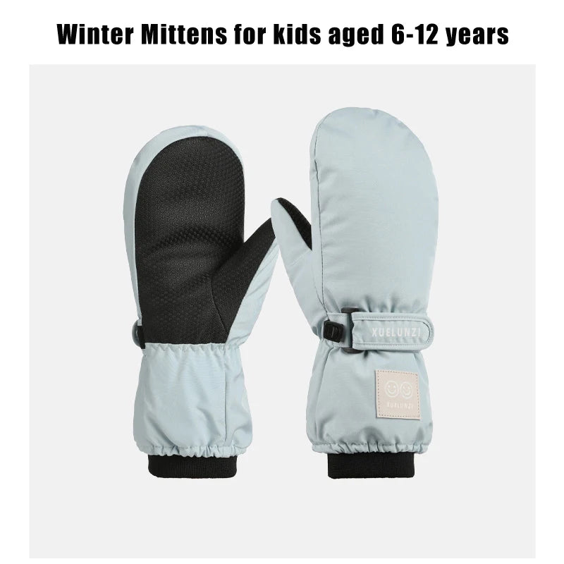 Waterproof Kids Ski Mittens | Warm Insulated Gloves for Winter Fun