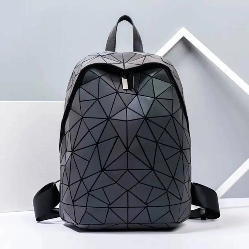 Luminous Geometric Women's Backpack | Stylish Schoolbag for All