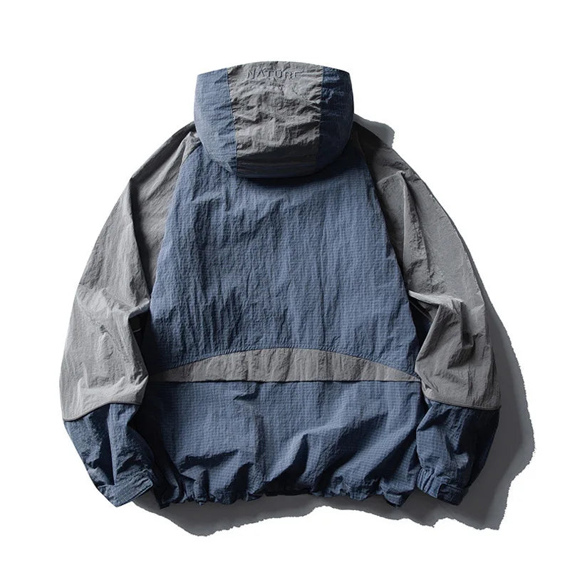 Men's Water-Resistant Hooded Jacket | Trendy Outdoor Style
