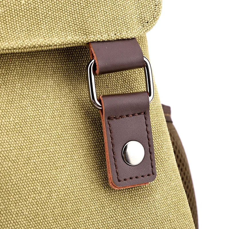 Multifunctional Canvas Chest Bag | Sleek Travel Companion