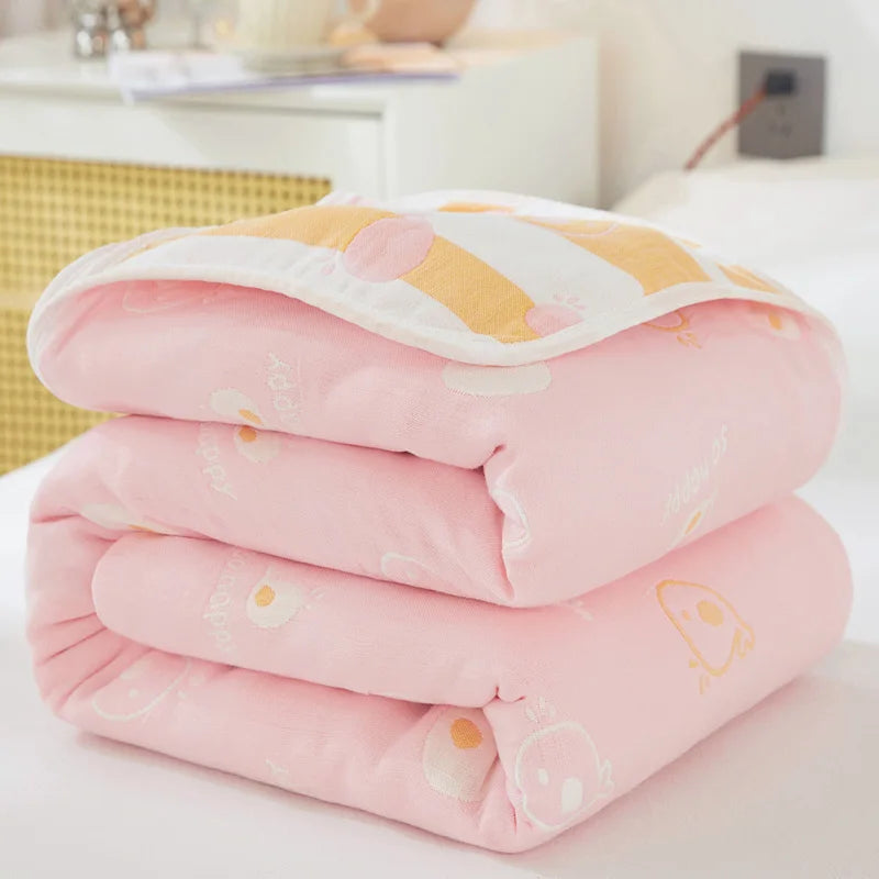 Breathable Summer Quilt | Multi-functional Cotton Towel Blanket